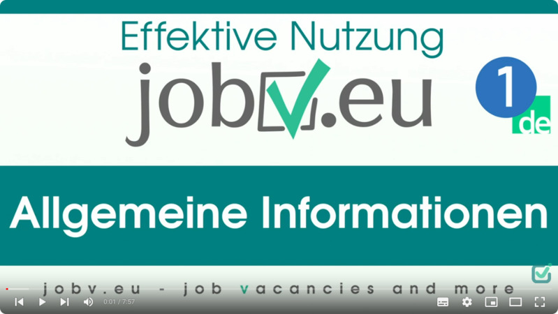 1. Allgemeine Informationen über Service jobv.eu