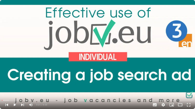 3. Creating a job search ad