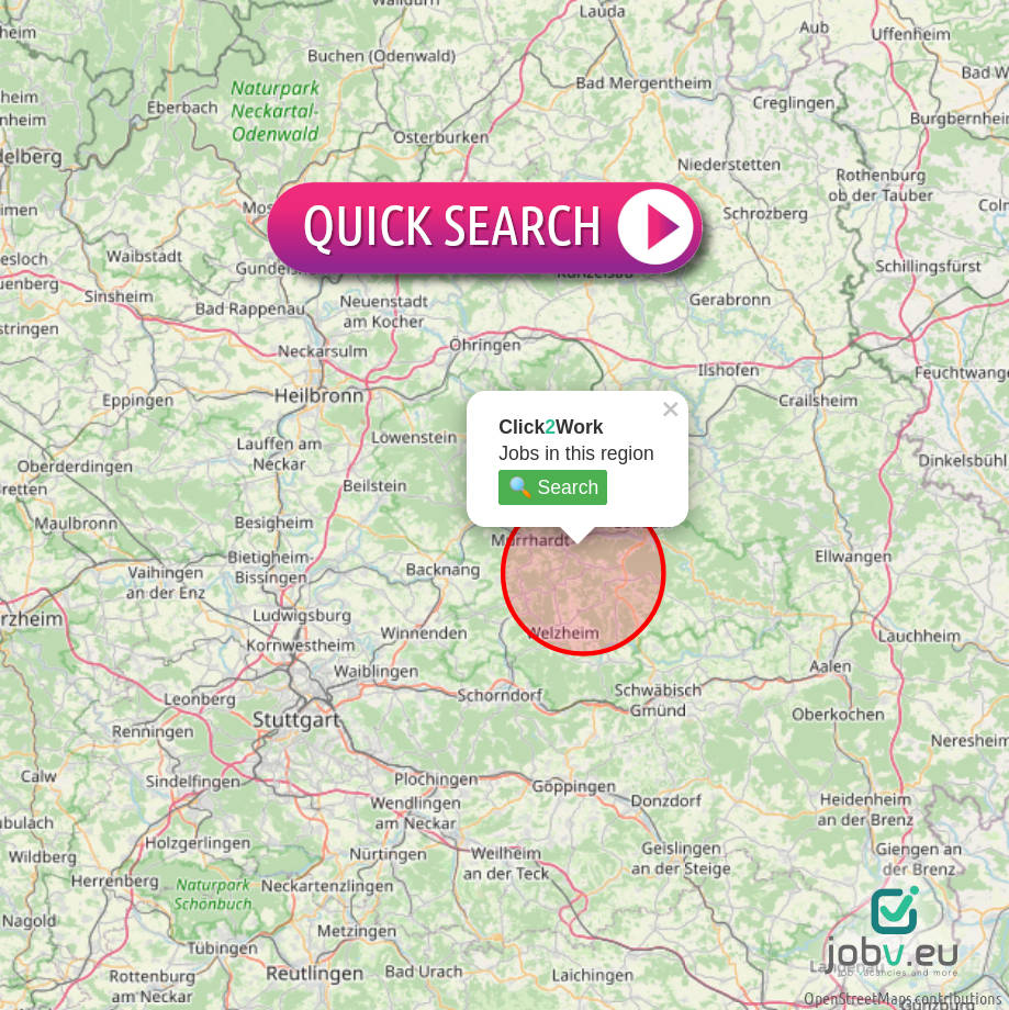 Click2Work — search for jobs in Germany on a map